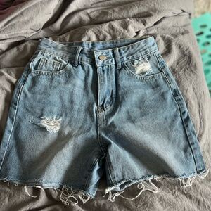 Denim shorts